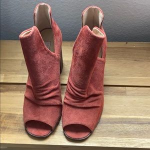Chinese laundry red suede boots